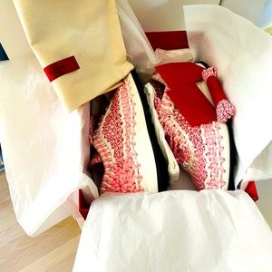 Valentino Crochet Sneakers for Women, size 38!  Only worn once!